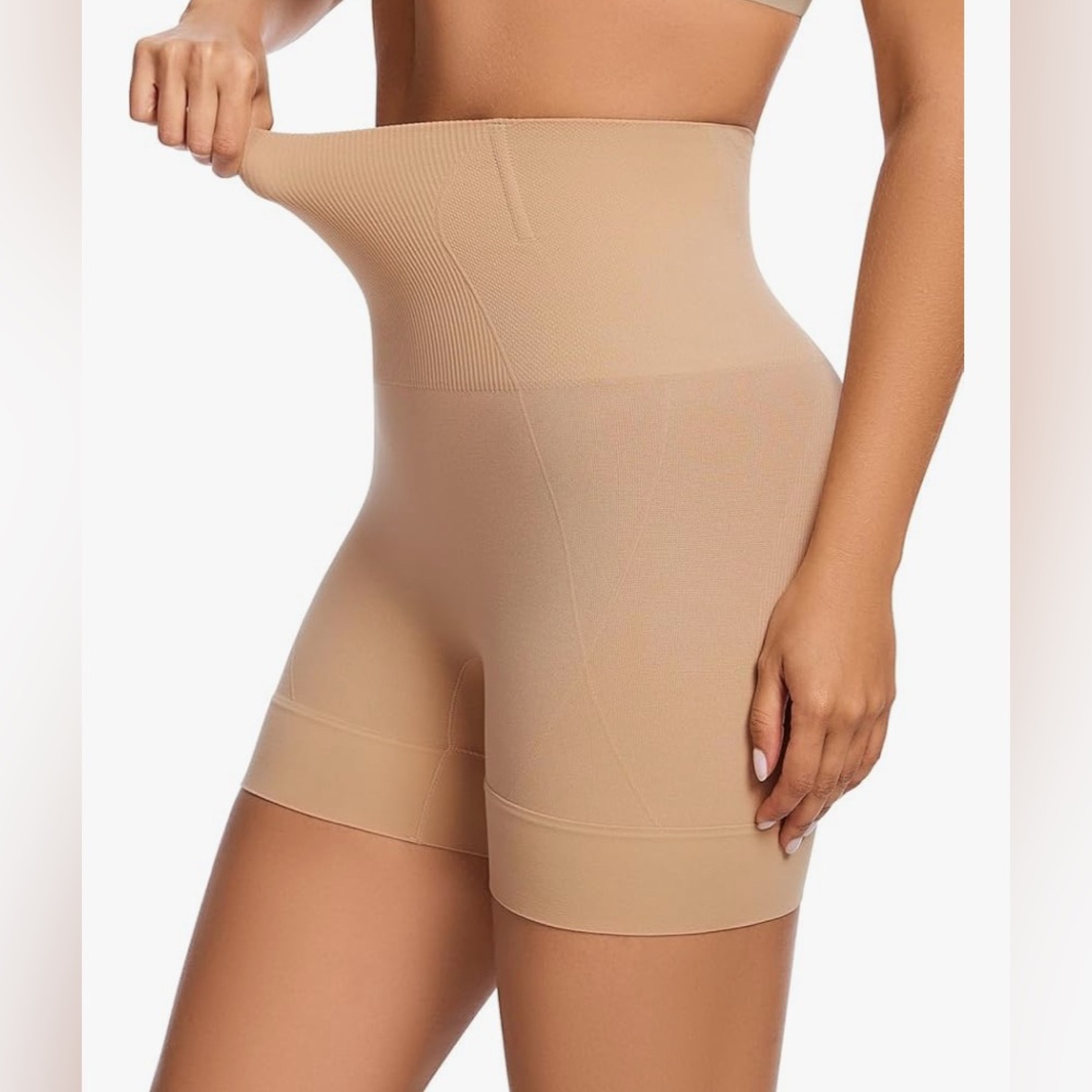 WOWENY Women’s Shapewear Mid-Waist Shorts w/Tummy Control- Size L- BNWT